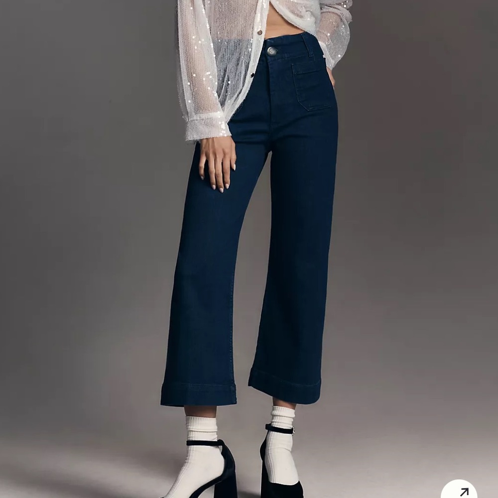Anthropologie by Maeve Collette Wide leg jeans